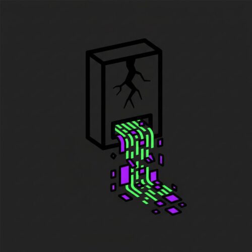 Neon Vector illustration for The Claude Code Leak: Forensic Analysis of Anthropic's NPM Packaging Error