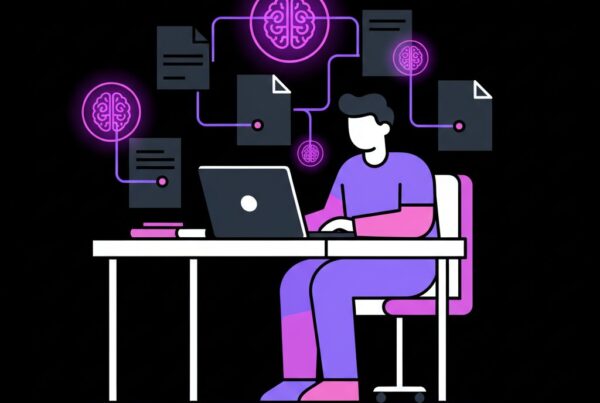 Neon Vector illustration for Reduce AI Token Costs: How to Use Obsidian as a Persistent Context for Claude Code