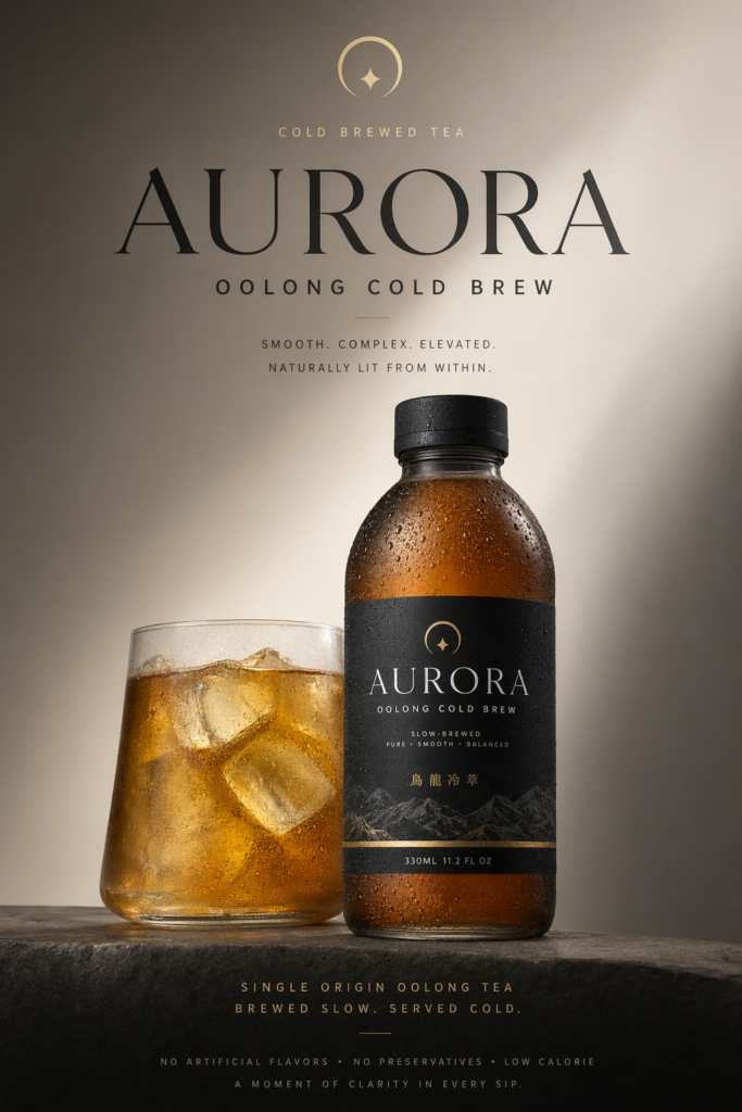 Universal Commercial Poster - Aurora Oolong Cold Brew