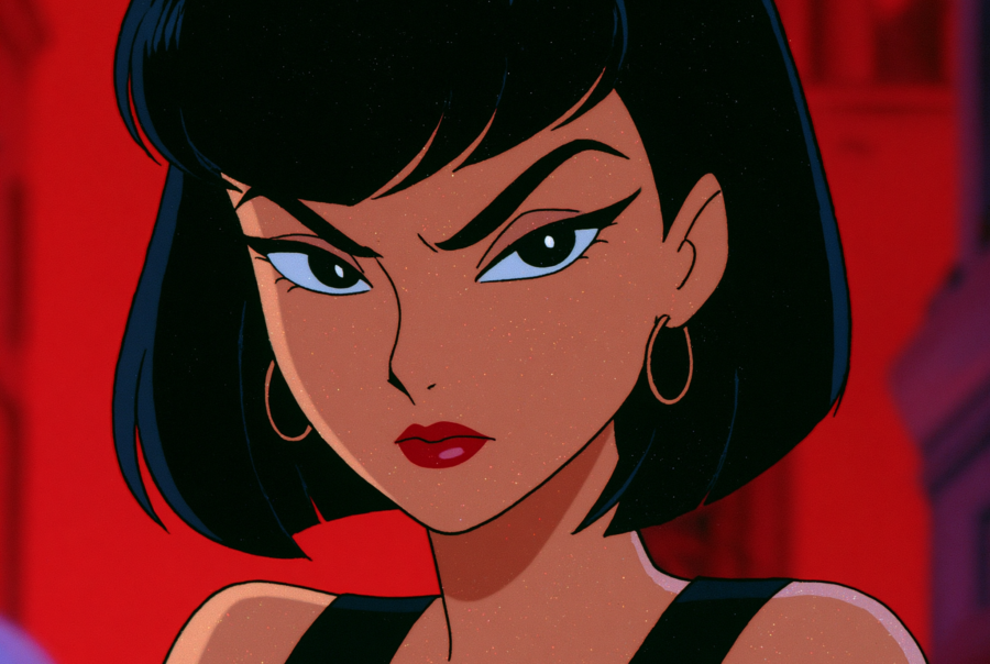 Prompt: Midjourney Prompt And Sref For Retro Cel Style - Midjourney SREF Style Example