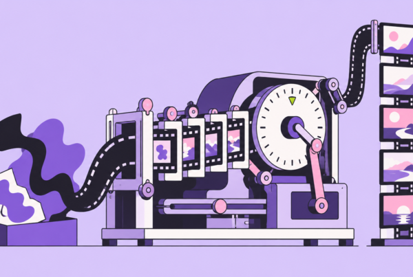 An editorial motion-timing machine turns rough shapes into an ordered sequence of animated frames